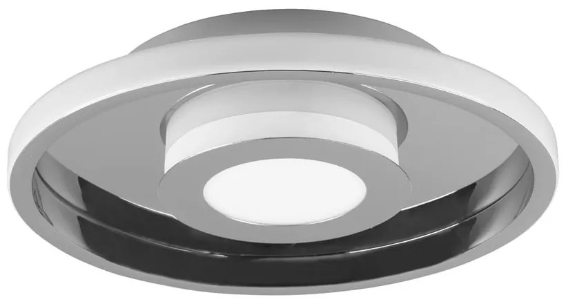 Apparecchio da soffitto in metallo LED in argento lucido ø 30 cm Ascari - Trio