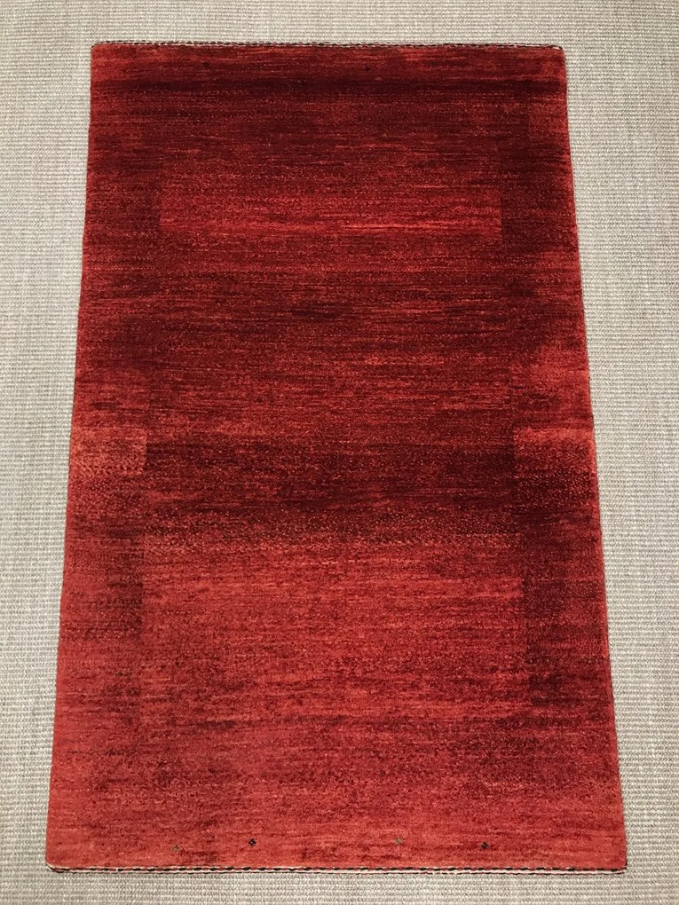 Loribaft Tappeto 80 x 130 Rosso (Iran) Annodato A Mano