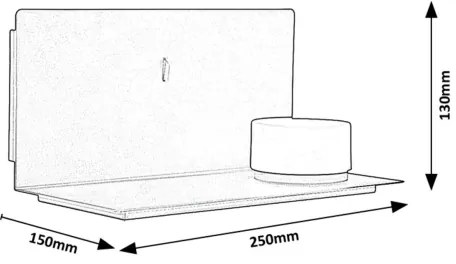 Rabalux 71058 - LED Applique con mensola ARANZO LED/6W/230V 3000K