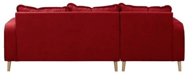 Divano angolare rosso (angolo sinistro) Beata - Ropez