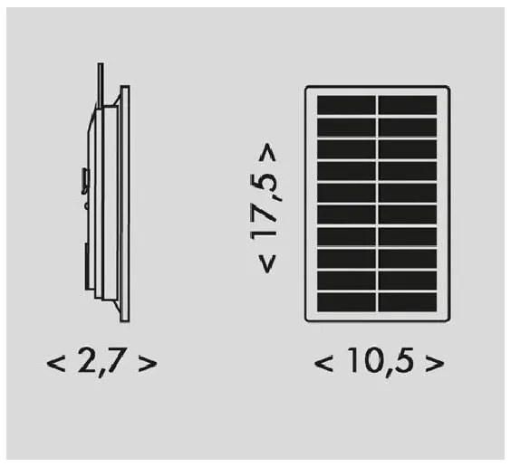 Ecolite DX-SOLAR-3000/5M - Striscia solare a LED 3,7V 2400 mAh 5m IP65