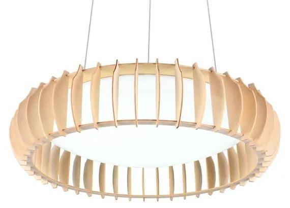 Lampada a sospensione LED in colore bianco e naturale ø 60 cm Monte - Trio
