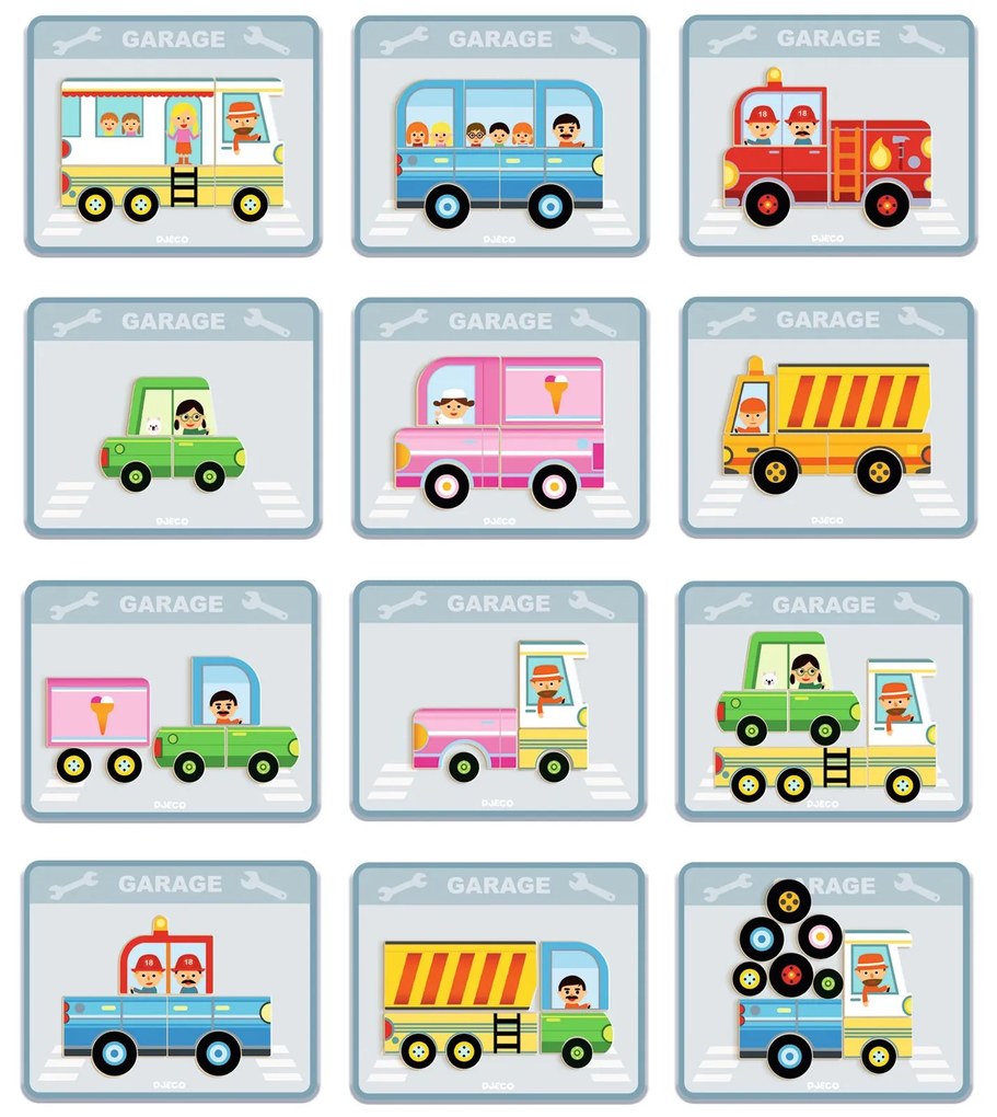 Inzebox Veicoli - Gioco magnetico