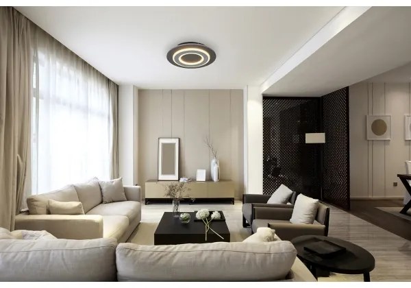 Globo 48032-24 - Plafoniera LED JAYDEN LED/24W/230V diametro 32 cm antracite