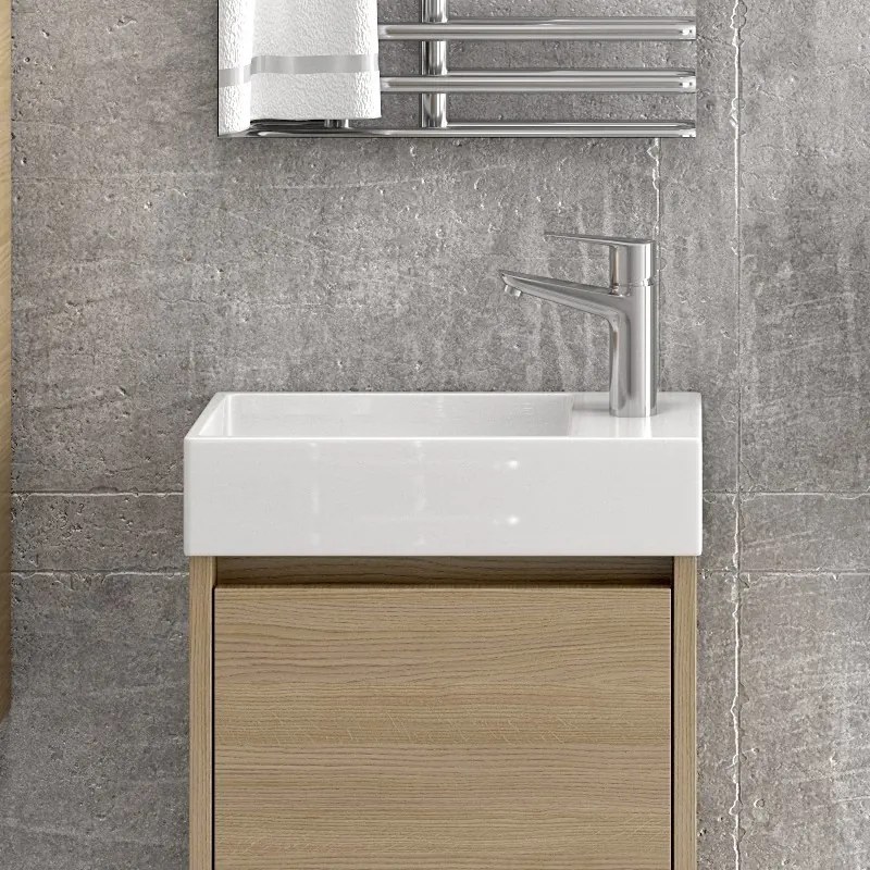 Mobiletto bagno 45 cm sospeso con anta chiusura soft close MN-45B - KAMALU