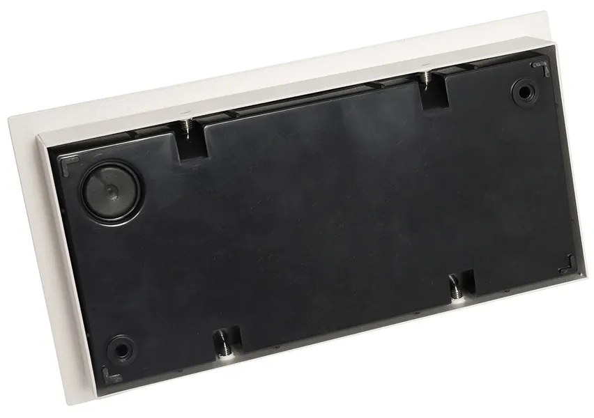 Lampada da parete per esterni moderna bianca con LED 2 luci IP54 - Simon