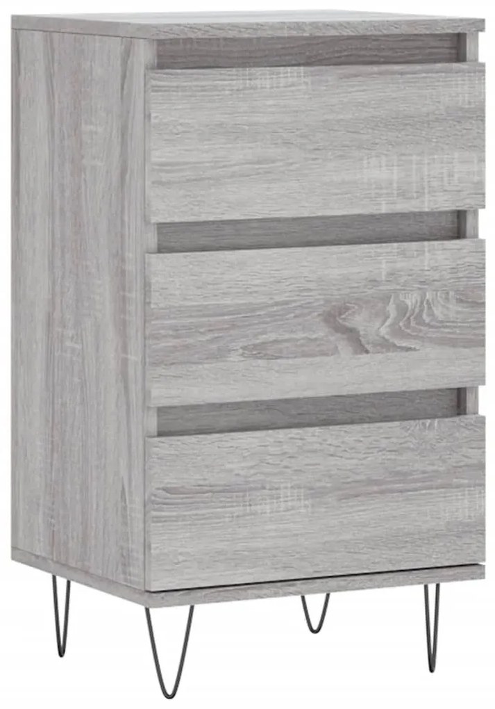 Credenza Grigio Sonoma 40x35x70 cm in Legno Multistrato