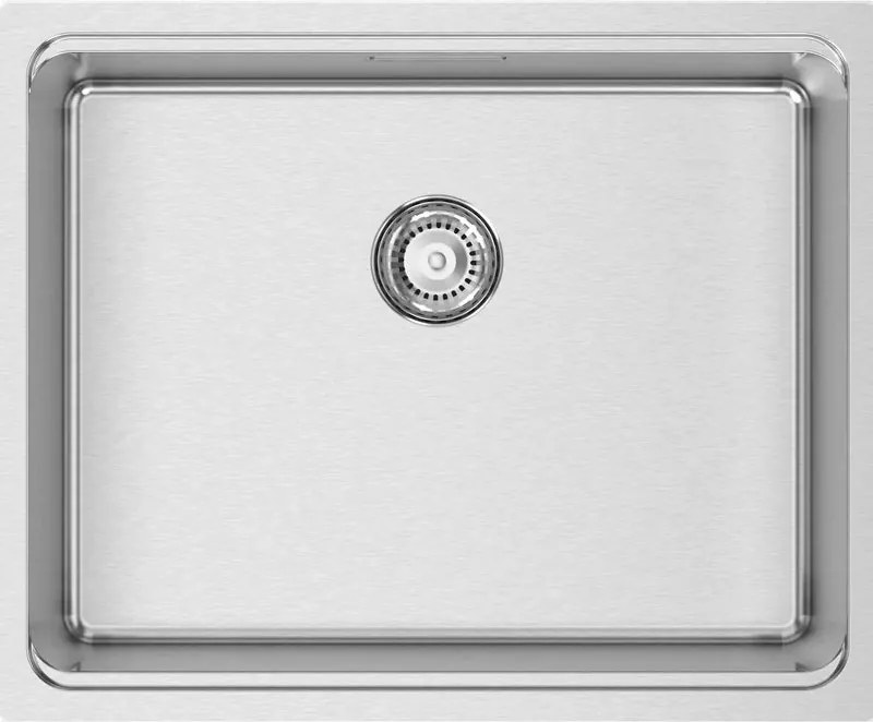 Lavello quadrato 1 vasca in inox argento RODI Una 50 L 54 x L 44 cm