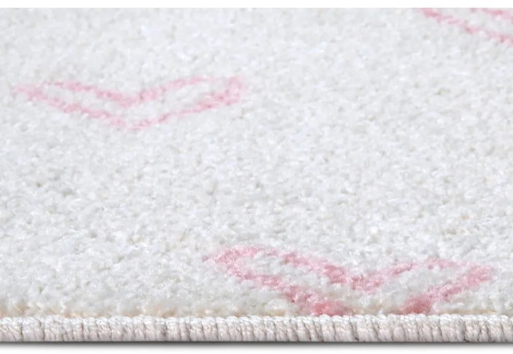 Tappeto per bambini rosa e bianco 120x170 cm Hearts - Hanse Home