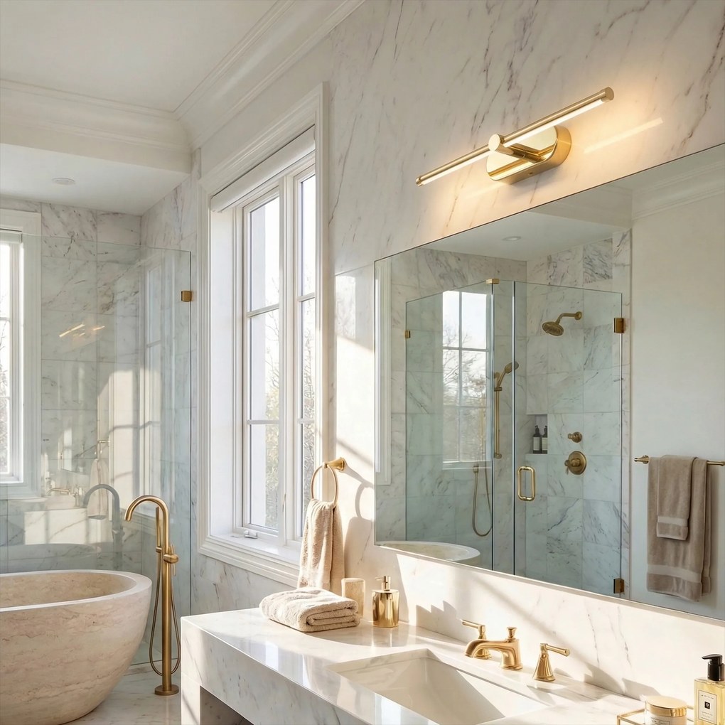 Applique da bagno LED APP1889-1W 40 cm GOLD