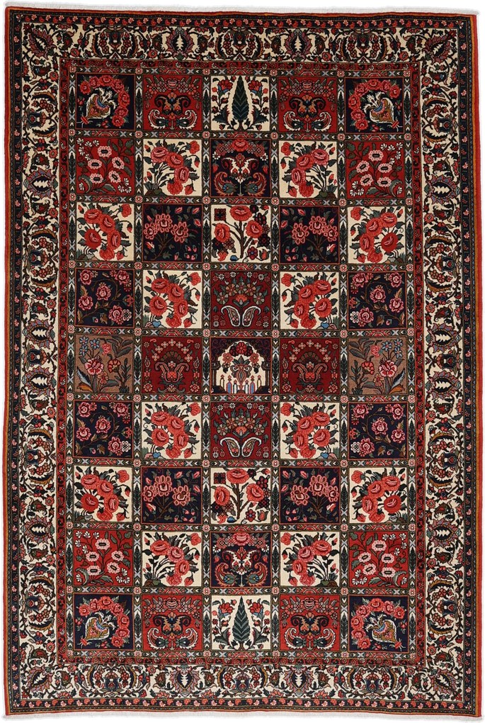 Bakhtiar Tappeto 210 x 300 (Iran) Annodato A Mano