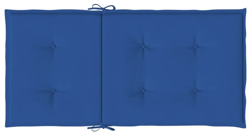 Cuscini per Sedia 4 pz Blu Reale 100x50x3 cm in Tessuto Oxford