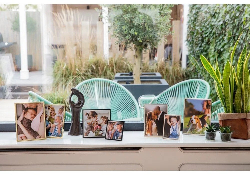 Cornice da appoggio/parete in metallo nero 16x16 cm Sweet Memory - Zilverstad