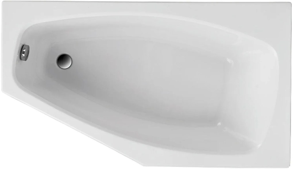 Polimat Marika vasca da bagno angolare 140x80 cm destra bianco 00795