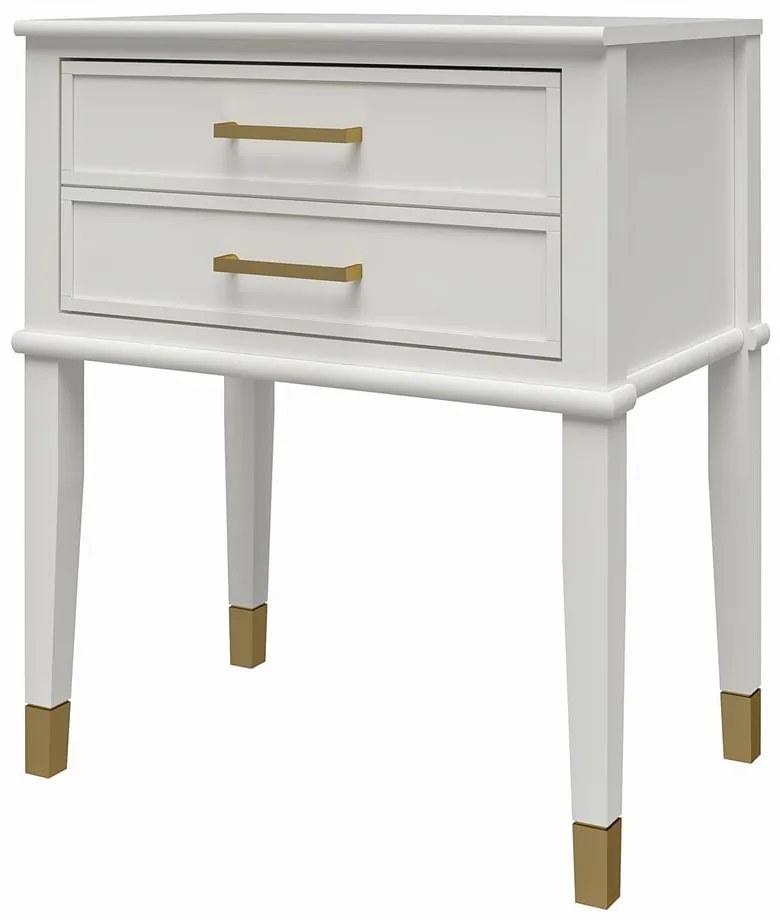 Comodino bianco Westerleigh – CosmoLiving by Cosmopolitan