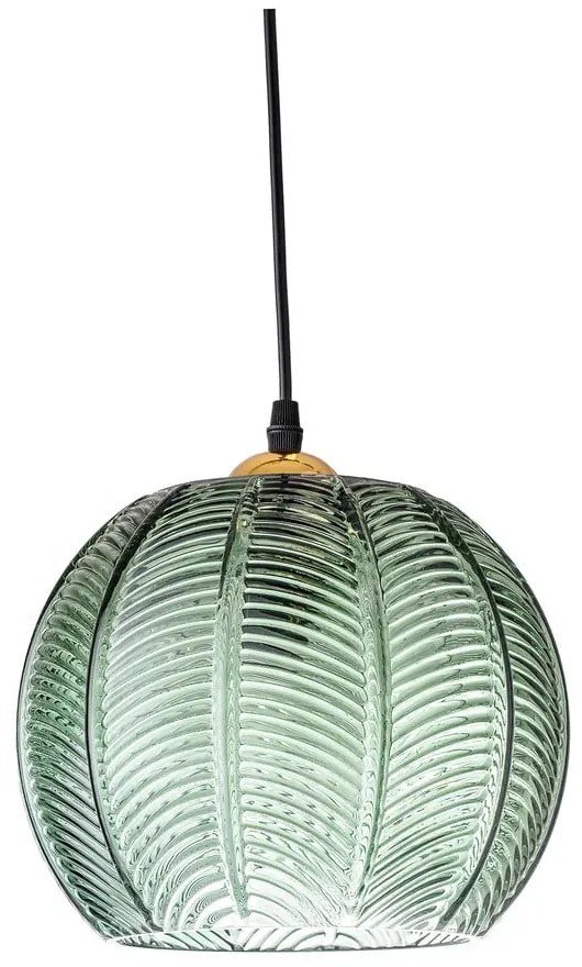 Lampadario a sospensione verde con paralume in vetro ø 22 cm Adar - Bloomingville