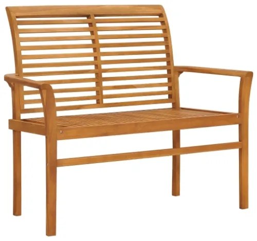 Panchina da Giardino 112 cm in Legno Massello di Teak