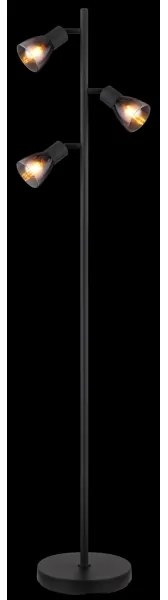 Globo 54312-3S - Lampada con piedistallo SATELLA 3xE14/25W/230V nero