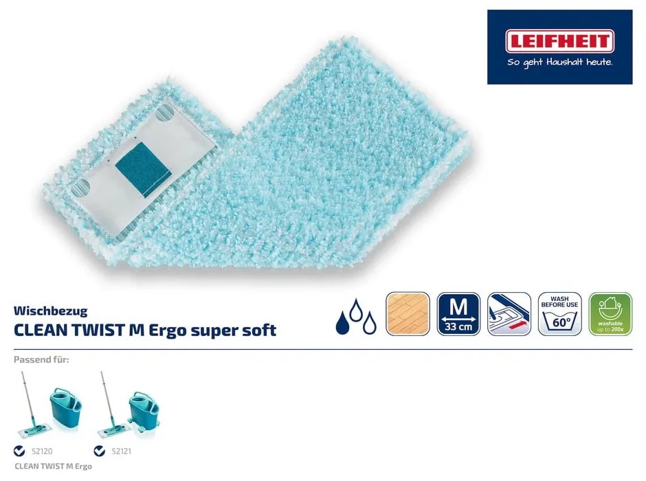 Ricambio per Twist Ergo Super Soft M Mop Clean Twist - LEIFHEIT