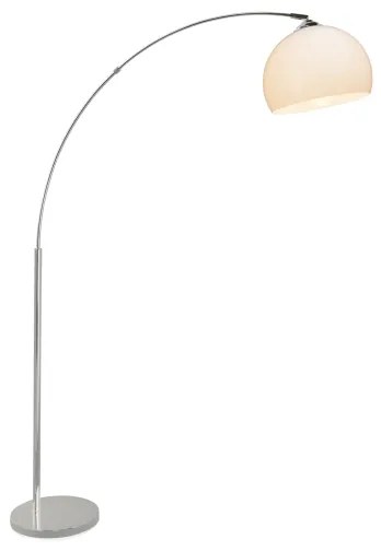 Brilliant - Lampada da terra VESSA 1xE27/60W/230V cromo lucido/bianco