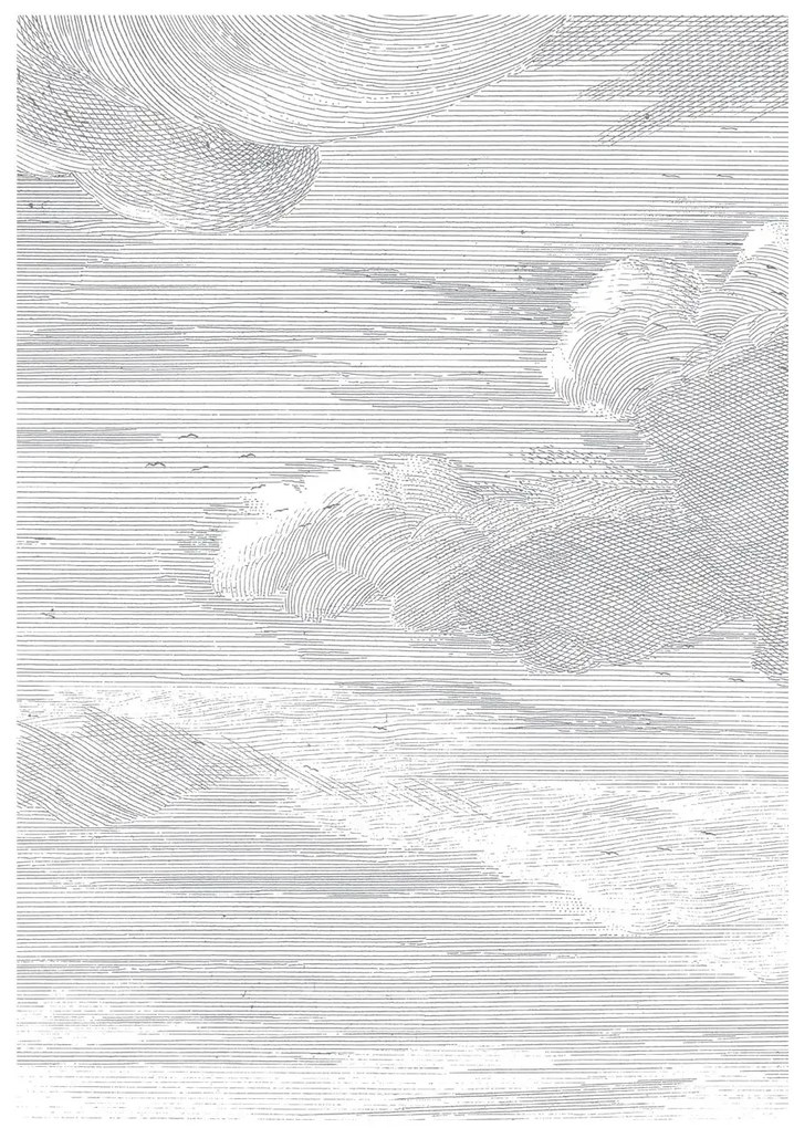KEK Amsterdam Carta da parati panoramica Engraved Clouds 1 - M