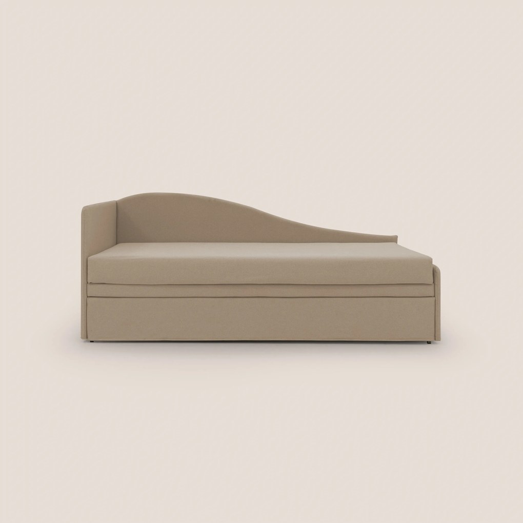 Nolo Divano duplex con doppio letto in tessuto simil cotone impermeabile T13 beige
