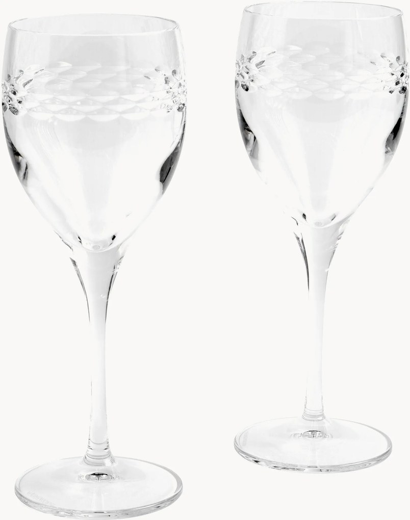Set di 2 bicchieri da vino in cristallo Neo