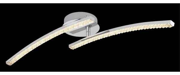 Globo 67169-12IP - Lampadario LED da parete per bagno JULES 2xLED/6W/230V IP44