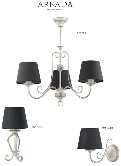 Jupiter 1204 - Lampada da tavolo ARKADA 1xE27/60W/230V