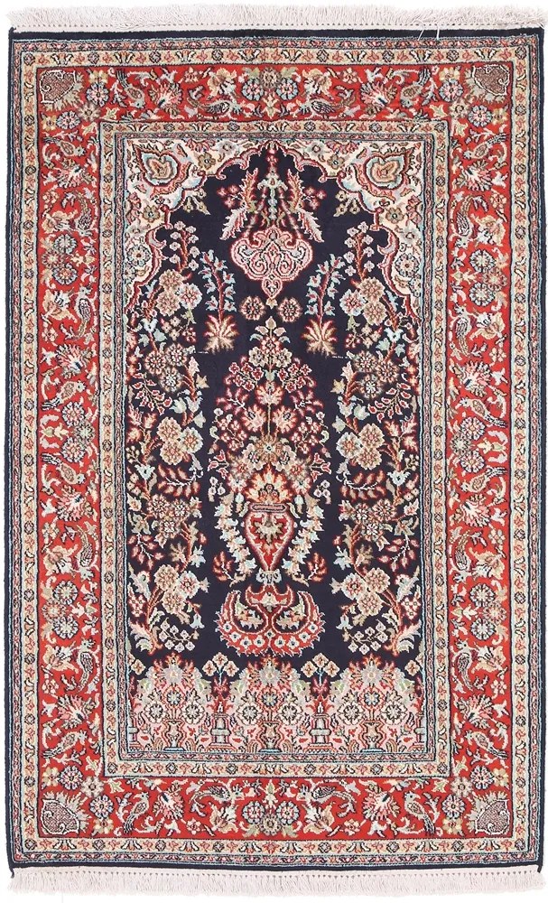 Cashmere Silk Tappeto orientale 120 x 80 Rosa (Indian) Annodato A Mano
