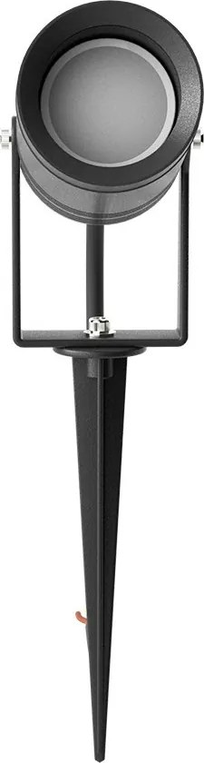 Faretto con Picchetto e Supporto GU10 IP67 in Alluminio e Vetro - Antracite