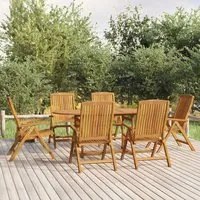 Set da Pranzo da Giardino 7 pz in Legno Massello di Teak 3154919