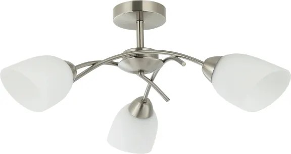 Lampadario a plafone DONNA 3xE27/60W/230V nichel