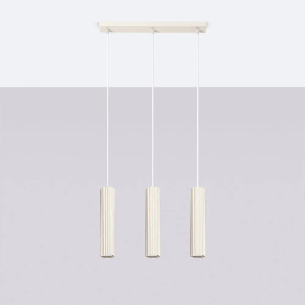 Lampadario color crema Gleam – Sollux