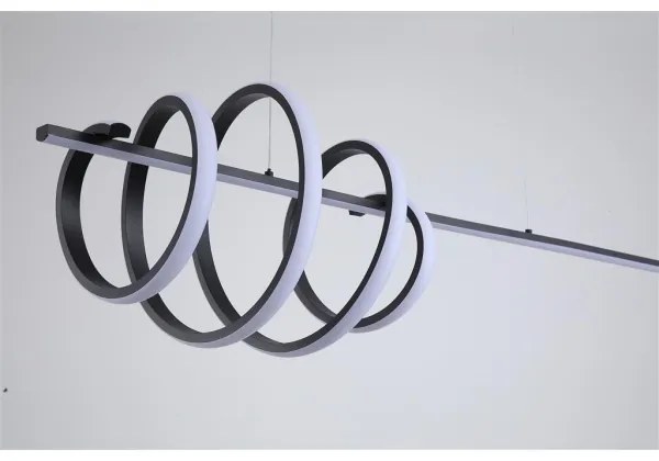 Searchlight 22510BK - Lampada a sospensione dimmerabile su cavo SWORD LED/40W/230V 3000K