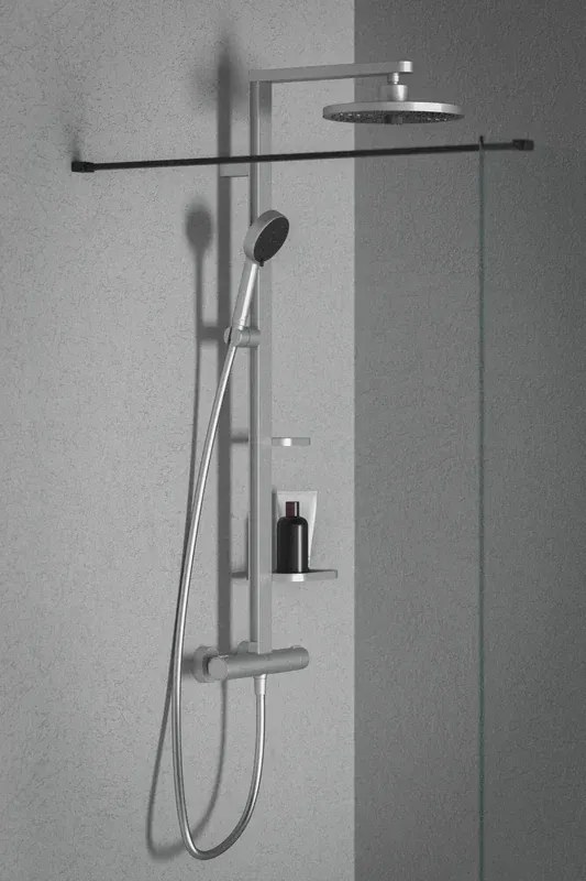 Colonna doccia con miscelatore Alu+ termostatica Matt Silver