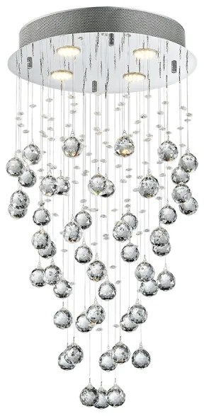 LUXERA 62411 - Lampadario fisso di cristallo NORR 4xGU10/50W/230V