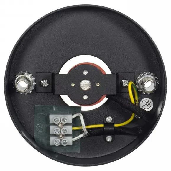 Applique da soffitto per lampade AR111 Fissa Nera Colore del corpo Nero