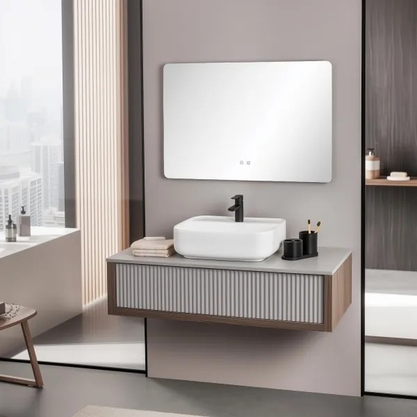 Brilagi - Specchio da bagno LED dimmerabile con riscaldamento antiappannamento e retroilluminazione DIANA LED/20W/230V 60x90 cm IP44