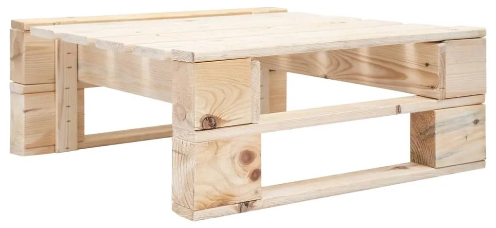 Ottomana da giardino in pallet in legno