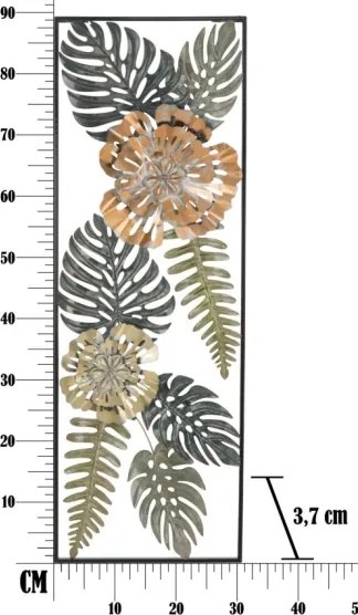 Pannello Decorativo In Ferro TOO Multicolore 30,5x3,75x88,5 Cm Ver.A