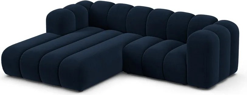 Divano angolare blu scuro ad angolo sinistro Lupine - Micadoni Home