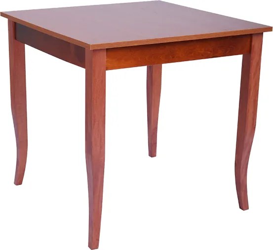 Tavolo fisso in legno con gamba a sciabola RISTORANTE misura 80x80 CILIEGIO