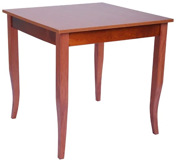 Tavolo fisso in legno con gamba a sciabola RISTORANTE misura 90x90 CILIEGIO