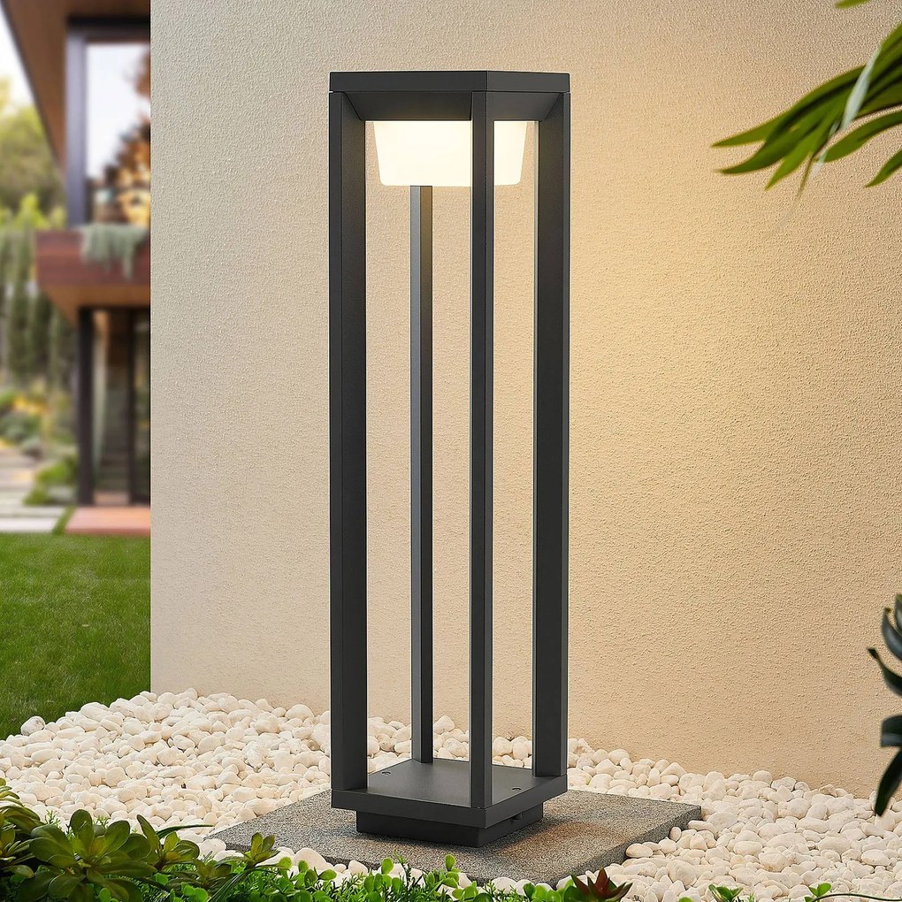 Lampioncino da giardino Gamion PRIOS, Alluminio / Grigio / Zincato, Alluminio, Moderno, Lampada LED da esterni