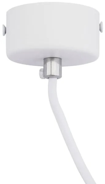 Lampadario a sospensione con filo KARADON 1xGU10/30W/230V 29 cm bianco