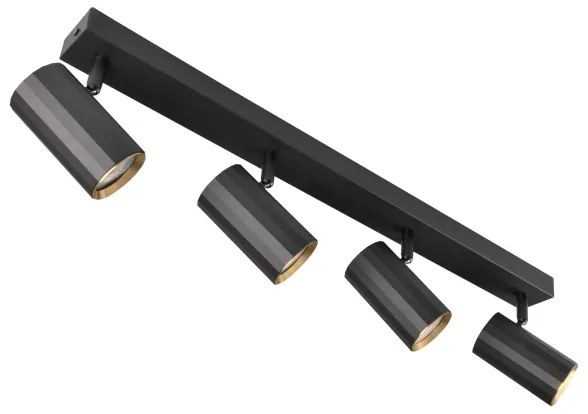 Faretto NICEA 4xGU10/10W/230V nero