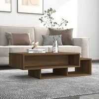 Tavolino Salotto Rovere Marrone 105x55x32 cm Legno Multistrato cod mxl 17044