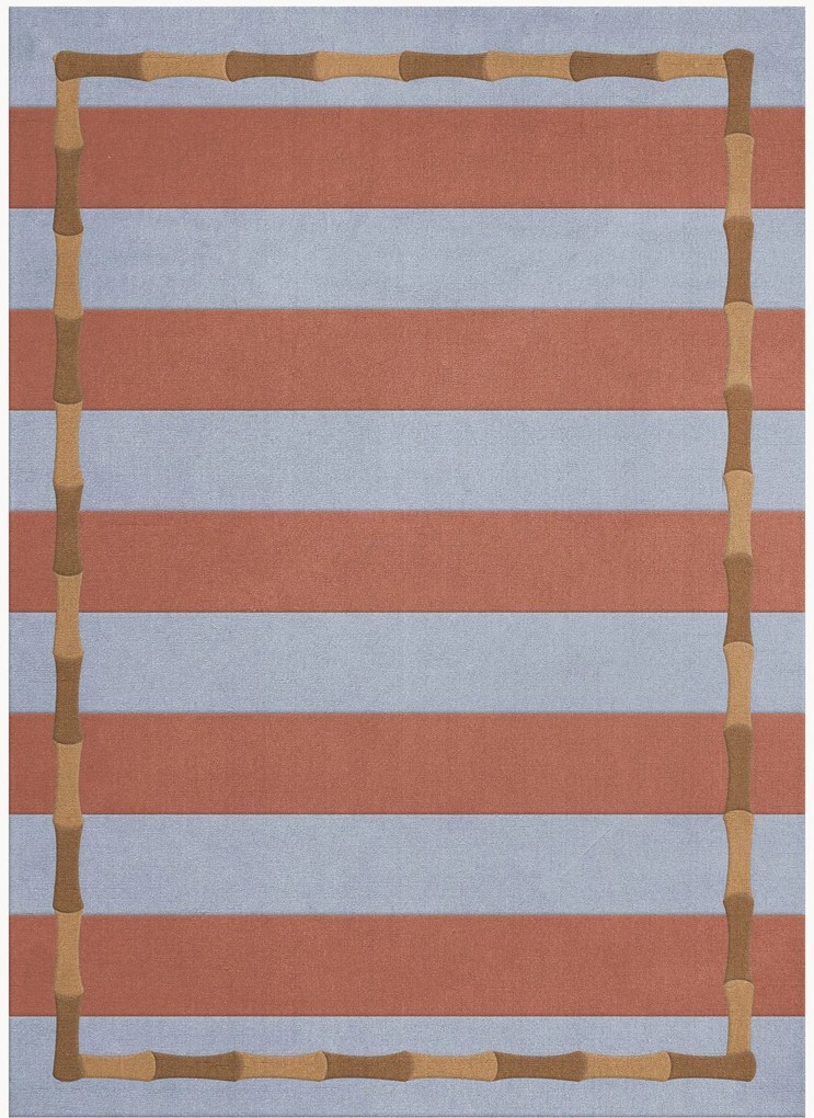 Tappeto in lana tessuto a mano Bamboo