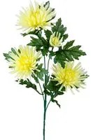 Set 6 Fiori Artificiali di Spidere a 4 Diramazioni Altezza 82 cm Giallo